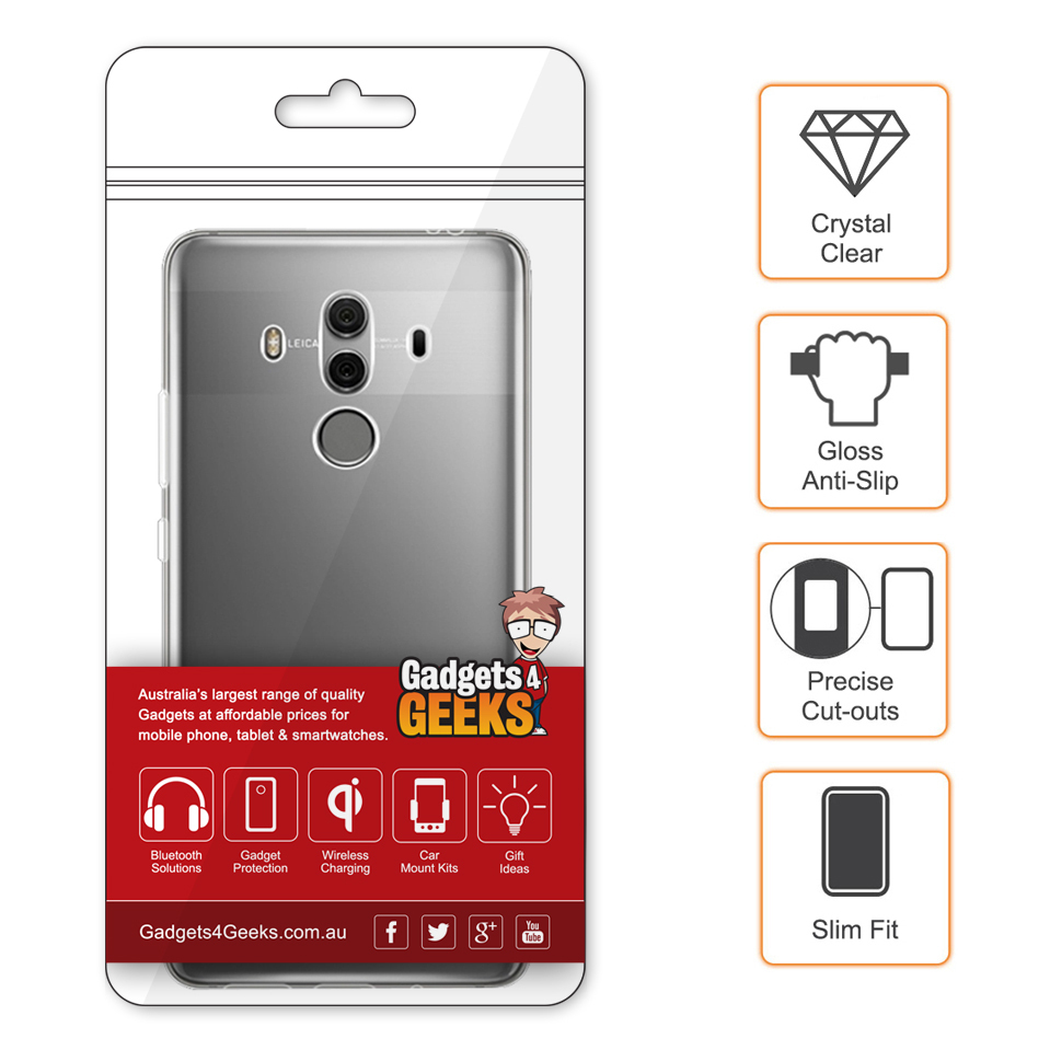 Flexi Slim Gel Case For Huawei Mate 10 Pro Clear